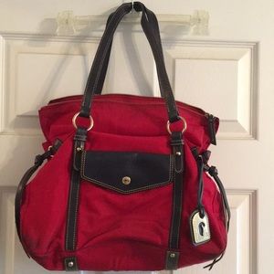 Downey & Bourke red handbag purse bag